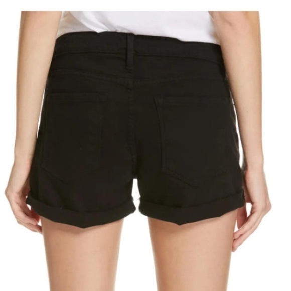 Frame Denim Black Le Cut Off Denim Shorts Size 26 - Picture 3 of 8